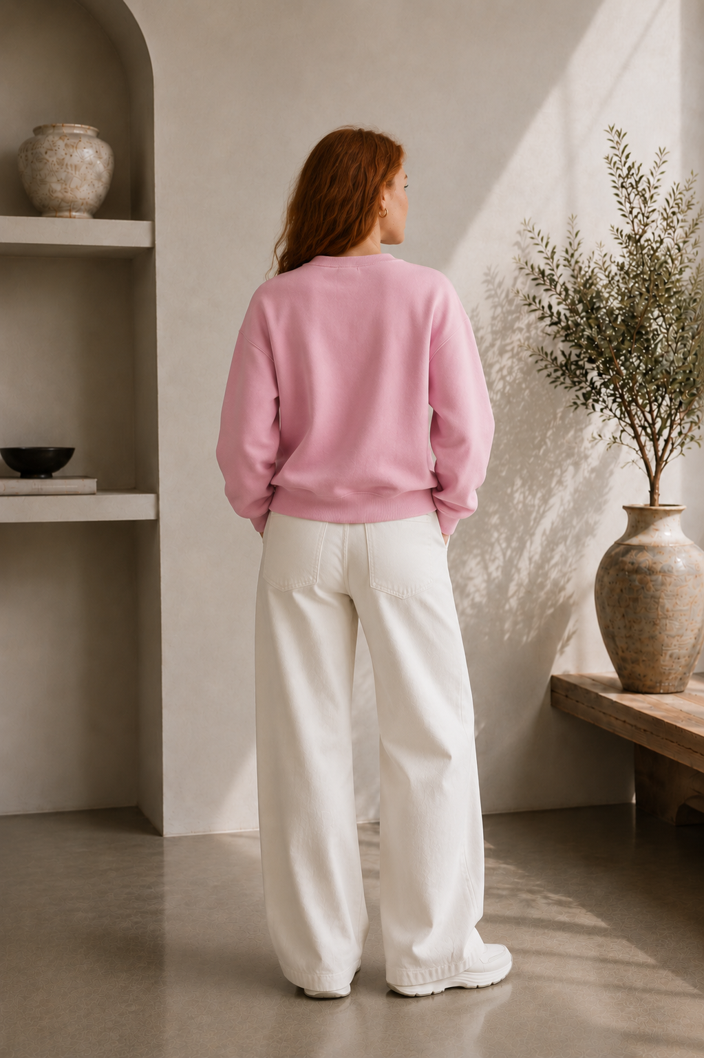Women's Crewneck Long Sleeve Sweater